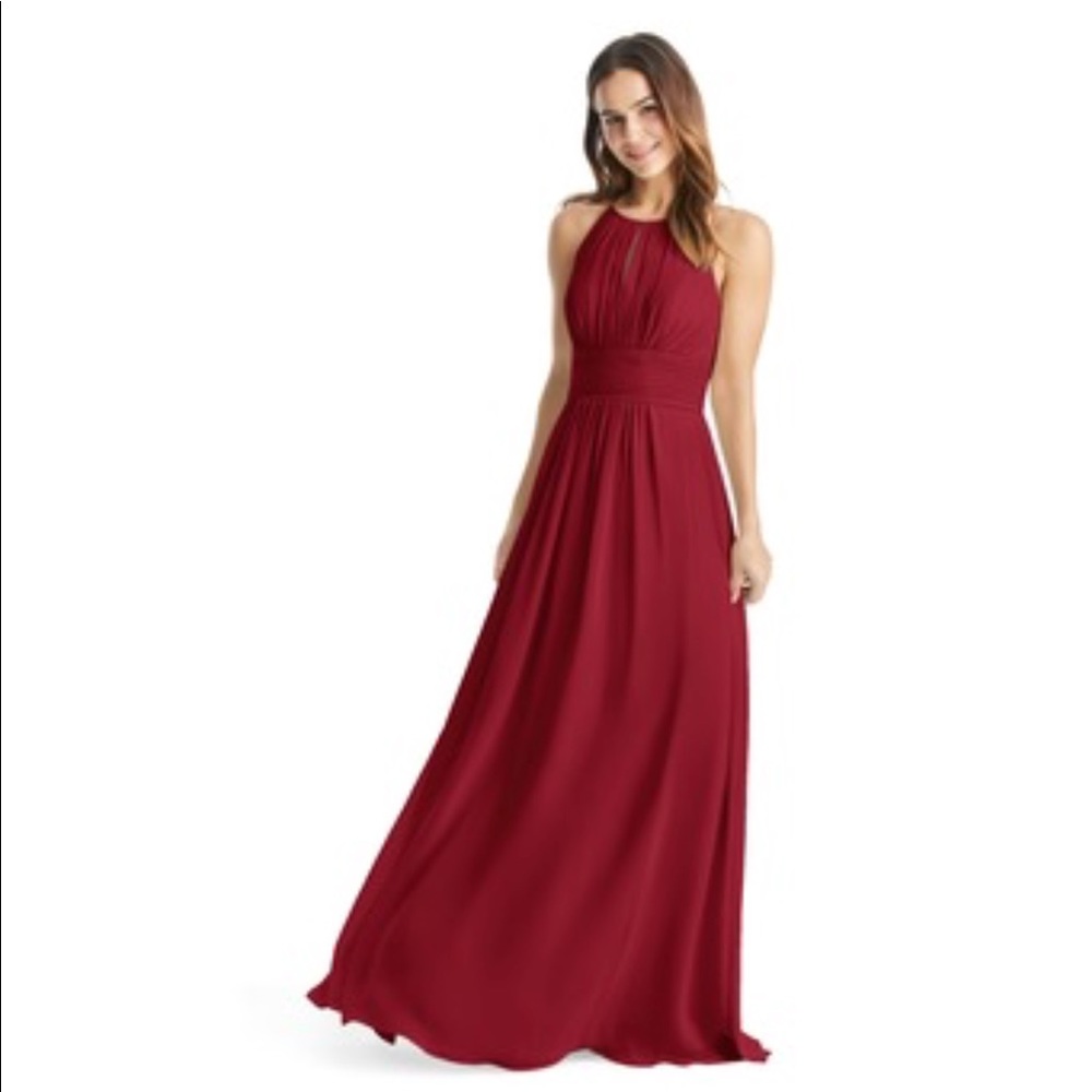 Azazie Burgundy bridesmaid dress
